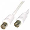 Coax RF m. to Coax RF fem. 3m OEM  White